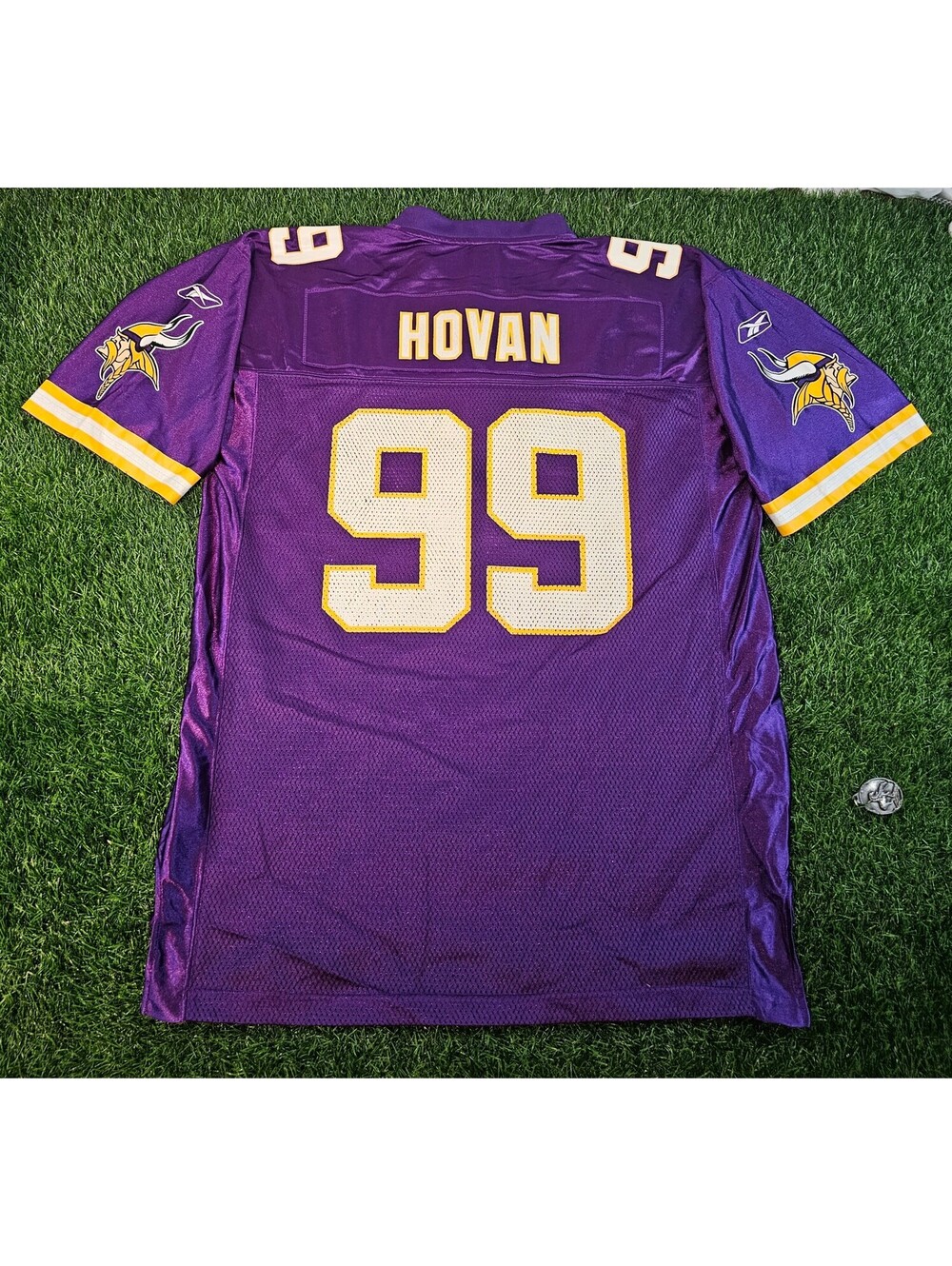 Vintage Reebok NFL Minnesota Vikings #99 Hovan Football Jersey Large